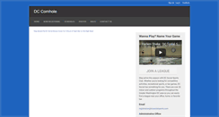 Desktop Screenshot of dccornhole.org